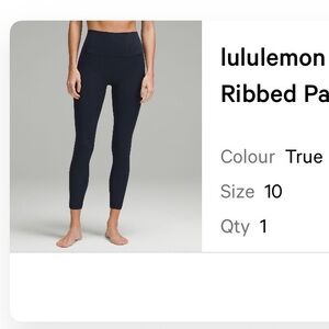 lululemon athletica True Navy Leggings